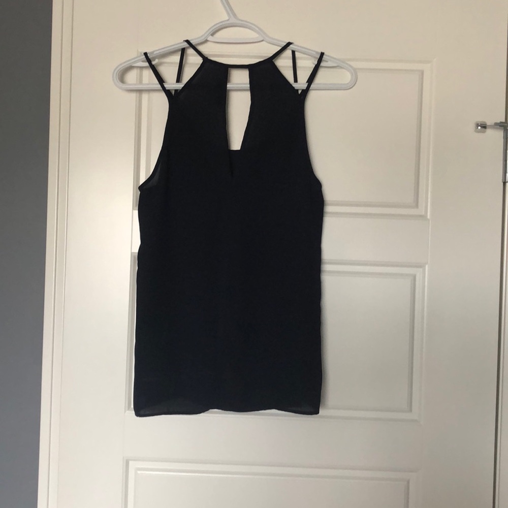 SmartSet Navy Top - Picture 2 of 2
